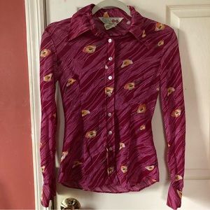 Vintage 70s Sexy Sheer Huk-a-Poo Top